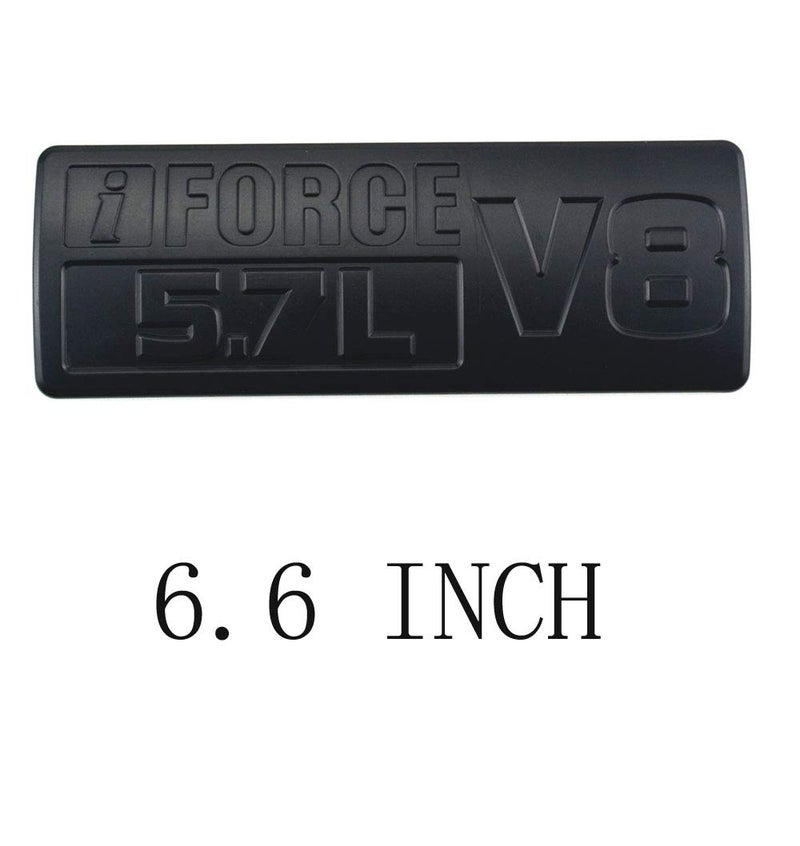EmbRoom 2pcs IFORCE 5.7L V8 Badge Side Emblem, 3D Door Badge NamePlate Decals Stickers Replacement for IFORCE (Black) - Image 2
